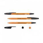 Erichkrause R-301 Boligrafo Orange - Punta de 0.7mm - Trazo de 0.35mm - Tapa Ventilada - Cuerpo Opaco Naranja - Color Negro - Imagen 2