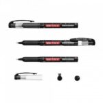 Erichkrause Metrix Boligrafo Tinta Gel - Punta 0.5mm - Agarre de Goma - Capuchon con Clip - Secado Rapido - Color Negro - Imagen 2
