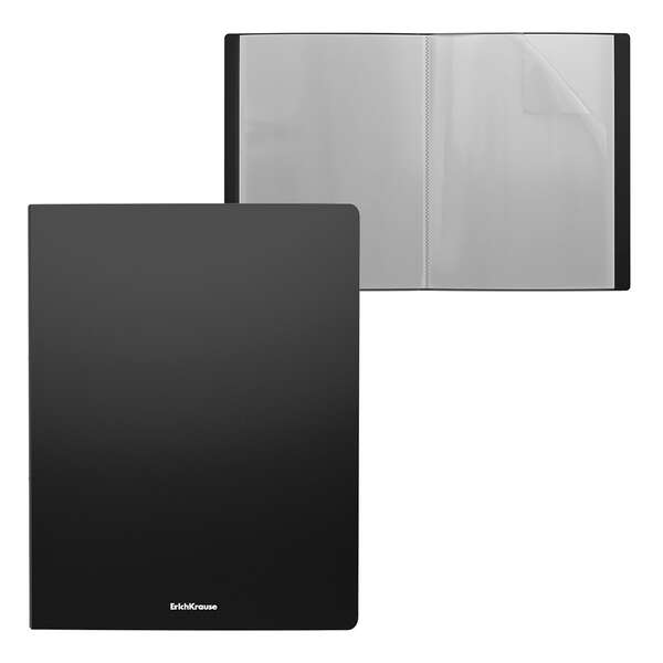 225232_1 Erichkrause Matt Classic Carpeta con 20 Fundas - Tamaño A4 - Color Negro - Imagen 1