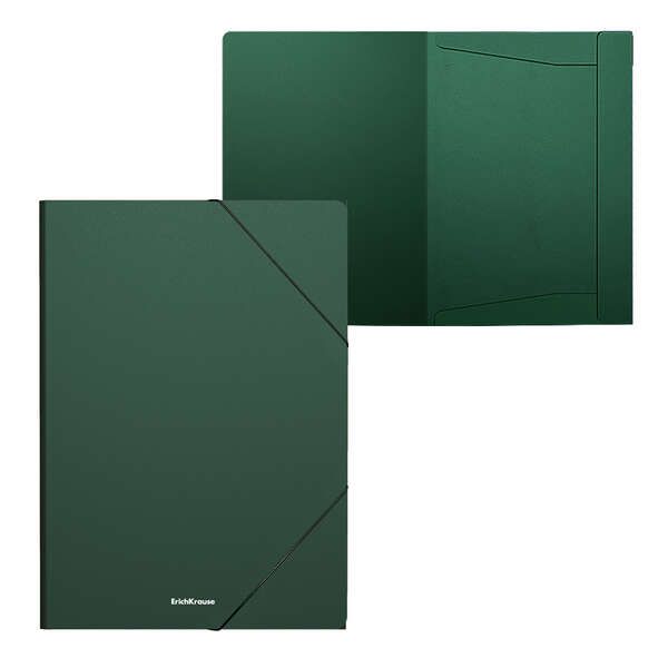 225327_1 Erichkrause Matt Classic Carpeta Solapas A4 - Fabricada en Polipropileno - Color Verde - Imagen 1