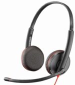 Plantronics/Poly Blackwire C3225 Auriculares con Microfono USB/Jack 3.5mm - Almohadillas Acolchadas - Controles en Cable - Color Negro - Imagen 2