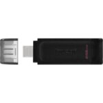 Kingston DataTraveler 70 Memoria USB-C 3.2 Gen 1 256GB - Con Tapa - Color Negro (Pendrive) - Imagen 2