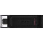 Kingston DataTraveler 70 Memoria USB-C 3.2 Gen 1 256GB - Con Tapa - Color Negro (Pendrive) - Imagen 3