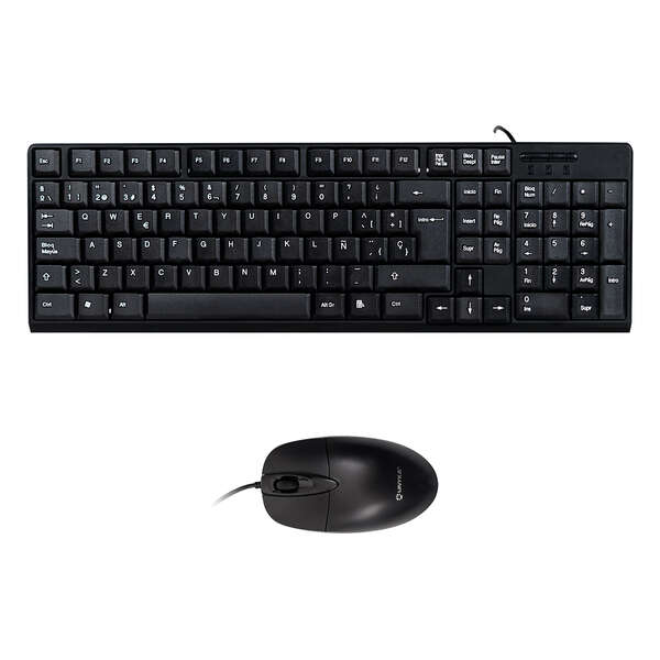 226922_1 Unykach Pack de Teclado 105 Teclas, USB + Raton 1200ppp, 3 Botones, USB, Uso Ambidiestro - Color Negro - Imagen 1