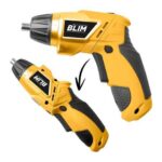Blim Atornillador Doble Posicion Bateria 4V - Velocidad 210 Rpm - Conector Hexagonal de 1/4" (6.35 mm) - Cambio de Sentido de Giro - Capacidad de Bateria 1300 Mah - Incluye 44 Accesorios Puntas y Vasos - Cargador de Bateria - Color Negro - Imagen 2