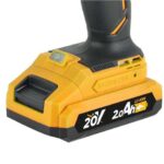 Blim Taladro de Impacto - Motor Brushless - Mango Ergonomico - Incluye 1 Bateria 20V - 2.0 Ah + Cargador - Display y Luz LED - 2 Velocidades - Par Maximo 50Nm - Par de Apriete 20+3 - Portabroca de 10mm Sin Llave - Color Negro - Imagen 3
