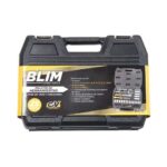 Blim Herramientas de 1/4 - Juego de Vasos y Accesorios - 14 Vasos: 4, 4.5, 5, 5.5, 6, 6.5, 7, 8, 9, 10, 11, 12, 13, 14mm - 5 Vasos Largos: 8, 10, 11, 12, 13mm - Chicharra de 72 Dientes - Articulacion Universal - Mango Corredizo - Mango destornillador - Co - Imagen 2