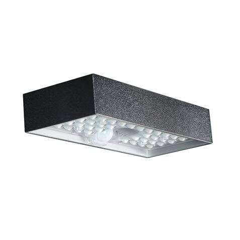 228317_1 Elbat Lampara Solar LED - 230X97X42.7mm - 6W, 900 Lumenes - Luz Blanca 4000K - Sensor de Movimiento - Color Negro - Imagen 1