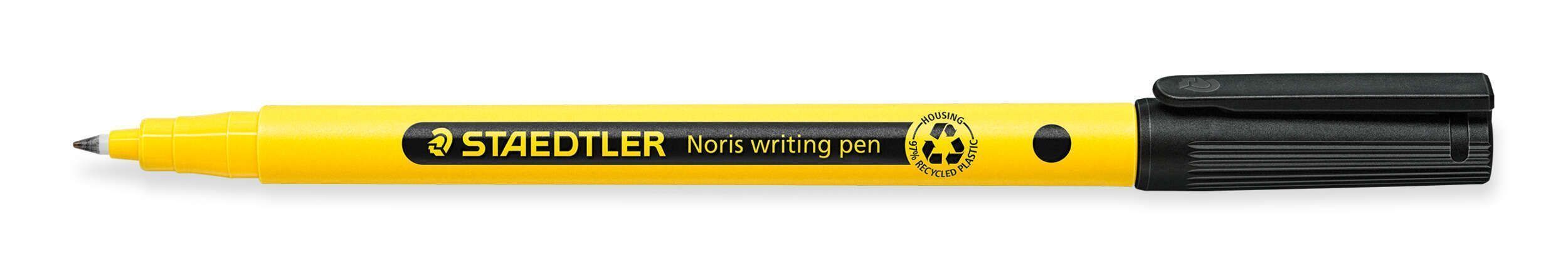 229052_1 Staedtler 307 Noris Writing Pen Rotulador de Punta Fina - Trazo 0.6mm Aprox - Tinta Base de Agua - Cuerpo Fabricado en un 97% de Plastico Reciclado - Color Negro - Imagen 1
