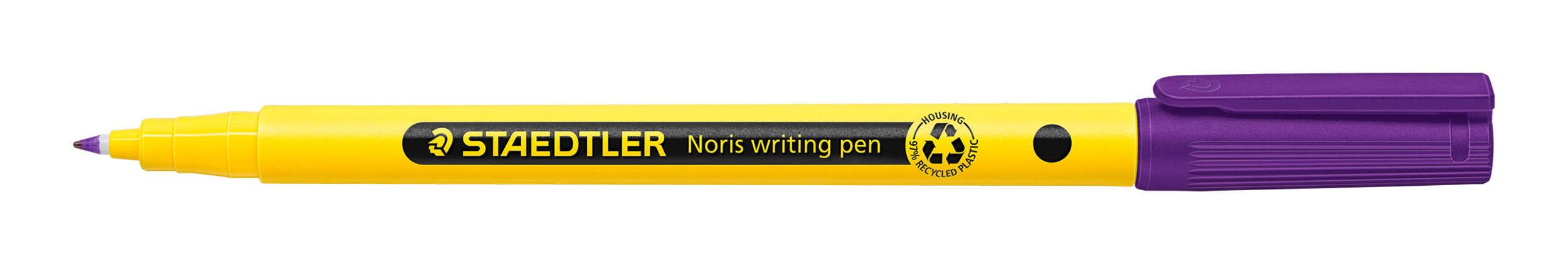 229072_1 Staedtler 307 Noris Writing Pen Rotulador de Punta Fina - Trazo 0.6mm Aprox - Tinta Base de Agua - Cuerpo Fabricado en un 97% de Plastico Reciclado - Color Violeta - Imagen 1
