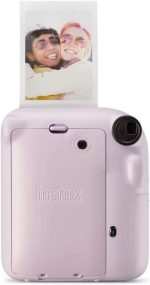 Fujifilm Pack Best Memories Instax Mini 12 Lilac Purple Camara Instantanea + Film Instax Mini 10ud. + 3 Portafotos - Tamaño de Imagen 62x46mm - Flash Auto - Exposicion Automatica - Mini Espejo para Selfies - Modo Primer Plano - Imagen 4