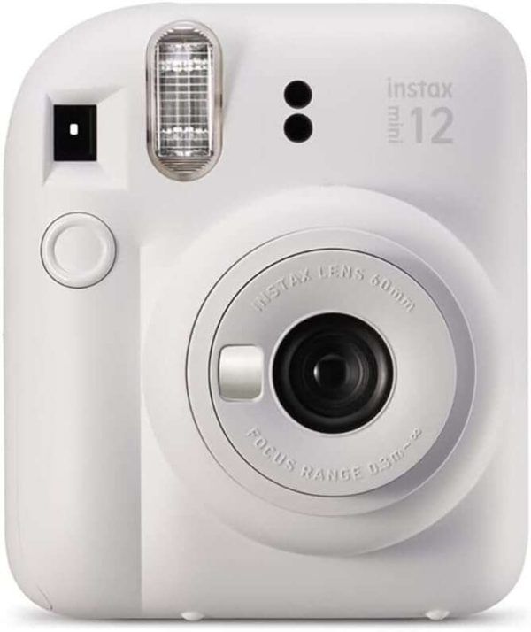 Fujifilm Pack Best Memories Instax Mini 12 Clay White Camara Instantanea + Film Instax Mini 10ud. + 3 Portafotos - Tamaño de Imagen 62x46mm - Flash Auto - Exposicion Automatica - Mini Espejo para Selfies - Modo Primer Plano - Imagen 2