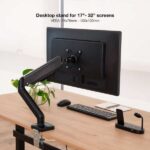 Tooq Soporte Mesa Pantalla - Giro - Inclinable - 1 Brazo 17-32  - Color Negro - Imagen 4