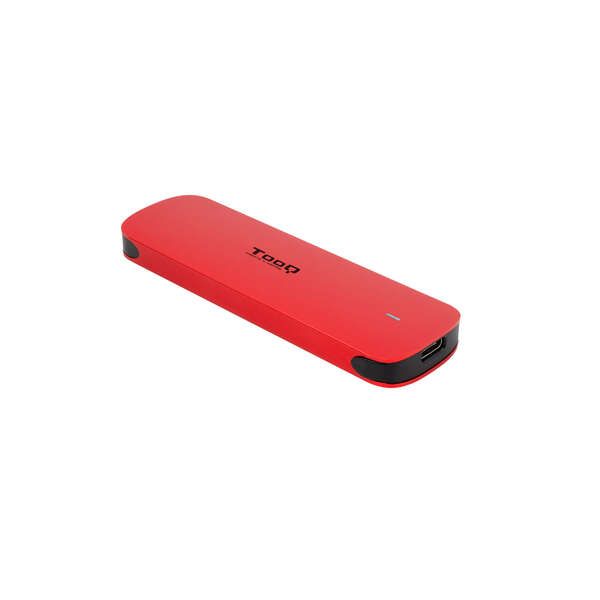 232022_1 Tooq Caja Externa M.2 NVME USB3.1 Gen2 Aluminio - Color Rojo - Imagen 1