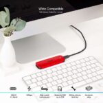 Tooq Caja Externa M.2 NVME USB3.1 Gen2 Aluminio - Color Rojo - Imagen 4