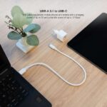 Nanocable Cable USB 3.1 Gen2 10Gbps 3A USB-C/M-A/M - 1.0m - Color Blanco - Imagen 5