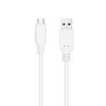 Nanocable Cable USB 3.1 Gen2 10Gbps 3A USB-C/M-A/M  - Color Blanco - Imagen 2
