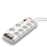 Salicru Regleta SPS SAFE 7 Protectores Electricos Activos de Ultima Generacion - 7 Tomas Schuko - Color Blanco - Imagen 2