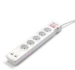 Salicru Regleta SPS SAFE 5+ Protectores Electricos Activos de Ultima Generacion - 5 Tomas Schuko - Color Blanco - Imagen 2