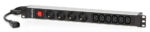 Salicru Regleta SPS PDU Unidad de Distribucion de Energia - 4 Tomas Schuko y 6 Tomas IEC C13 - Color Negro