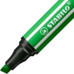 Stabilo Pen 68 MAX Rotulador - Punta de Fibra Biselada - Trazo entre 1-5mm aprox. - Tinta a Base de Agua - Color Verde - Imagen 2