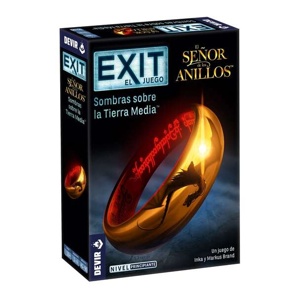 232802_1 Exit El Señor de los Anillos: Sombras sobre la Tierra Media Juego de Tablero - Temática Fantasía - De 1 a 4 Jugadores - A partir de 10 Años - Duración 45-90min. aprox. - Imagen 1