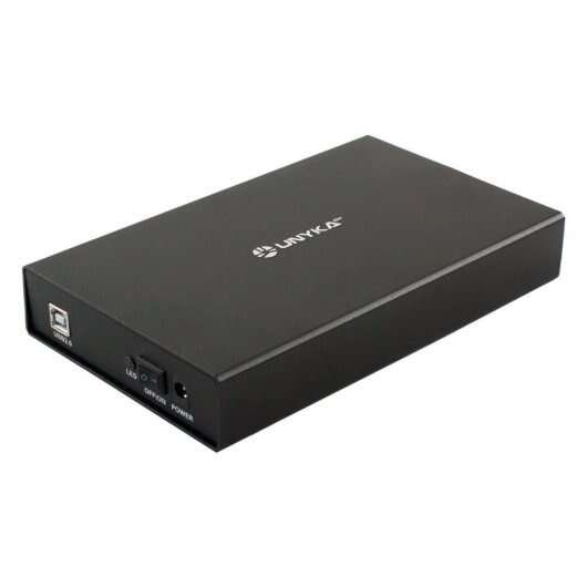 233137_1 Unykach LOK 0.2 Caja Externa 3,5" USB 2.0 - Interruptor On/Off - Fabricada en Aluminio - Color Negro - Imagen 1