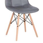 Muvip Pack 2 Sillas Design D300 - Color Gris - Imagen 2