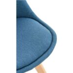Muvip Pack 2 Sillas Design D400 - Tela Azul Oscuro - Imagen 3