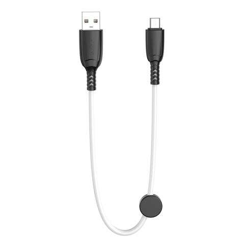 233482_1 XO Cable NB247 Carga Rapida USB - Micro USB - 6A - 25cm con Clip - Color Blanco - Imagen 1