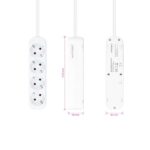 Nanocable Regleta 4 Tomas - 1.4m - Color Blanco - Imagen 3