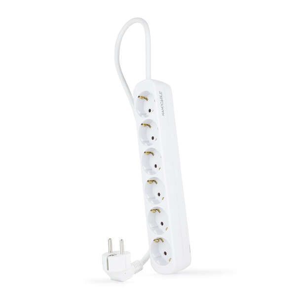 233867_1 Nanocable Regleta 6 Tomas - 1.4m - Color Blanco - Imagen 1