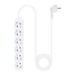 Nanocable Regleta 6 Tomas - 1.4m - Color Blanco - Imagen 2