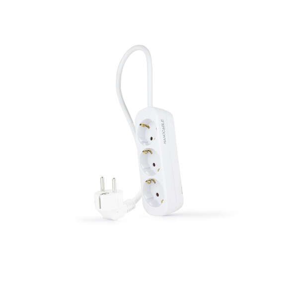 233887_1 Nanocable Regleta 3 Tomas - 1.4m - Color Blanco - Imagen 1