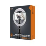 Ksix Studio Live Anillo de Luz USB con Tripode de Mesa - 3 Temperaturas y 10 Intensidades de Luz - Mando Incorporado en el Cable - Imagen 3