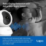 TP-Link Tapo TC71 Camara de Vigilancia 2K Wi-Fi - Rotacion 360º - Vision Nocturna - Deteccion de Movimiento y Notificaciones - Alarma de Luz y Sonido - Audio Bidireccional - Imagen 3