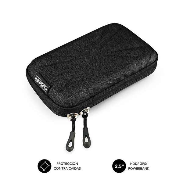 234202_1 Subblim Funda HDD Compacta y Ligera - Proteccion Optima contra Golpes - Diseño Elegante y Moderno - Interior Acolchado y Suave - Color Negro - Imagen 1