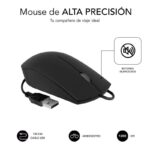 Subblim Combo Business Slim Silencioso con Cable USB - Teclado y Raton - Teclas Ergonomicas de Bajo Perfil - Resistente a Derrames - Pulsaciones Silenciosas - Diseño Ergonomico - Color Negro - Imagen 5