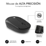 Subblim Combo Business Slim Silencioso Inalambrico 2.4G - Teclado y Raton Ergonomicos - Conexion Plug & Play - Resistente a Derrames - Pulsaciones Silenciosas - Color Negro - Imagen 4