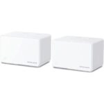 Mercusys H80X Sistema Wi-Fi 6 Mesh AX3000 Doble Banda - 2 Unidades Halo - Cobertura hasta 650 m² - 3 Puertos Gigabit por Unidad Halo - Color Blanco - Imagen 2