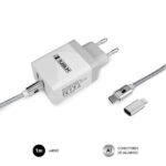 Subblim Cargador de Pared 25W - 2 Puertos (USB C + USB A) - Carga ultra rápida - Cable USB C de altas prestaciones - Exterior de fibra de nailon - Longitud 1m - Color Blanco - Imagen 4