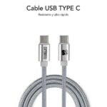 Subblim Cargador de Pared 25W - 2 Puertos (USB C + USB A) - Carga ultra rápida - Cable USB C de altas prestaciones - Exterior de fibra de nailon - Longitud 1m - Color Blanco - Imagen 5