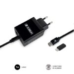 Subblim Cargador doméstico de 2 puertos - 25W - Carga rápida PD 3.0/2.0/Quick Charge 3.0 4.0 2.0 - Cable USB C reversible - Color Negro - Imagen 4