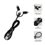 Subblim Cargador de coche doble USB - Longitud 1m - Carga rápida hasta 2.400Amp/12W - Exterior de fibra de nailon resistente - Color Negro - Imagen 2