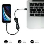 Subblim Cargador Coche Dual PD20W+QC3.0+C to C/Lightning cable - Carga Rápida - 2 Puertos USB C + USB A - Cable USB C reversible con adaptador Lightning - Potencia máxima 20W - Color Negro - Imagen 4
