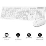 Subblim Combo Business Slim - Teclado y ratón inalámbricos - Ergonomía y silencio - 2.4G - Color Blanco - Imagen 2