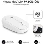 Subblim Combo Business Slim - Teclado y ratón inalámbricos - Ergonomía y silencio - 2.4G - Color Blanco - Imagen 5