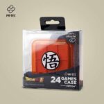 FR-TEC Caja de Transporte para Juegos de Nintendo Switch - Diseño Oficial de Dragon Ball Super - Capacidad para 24 Juegos y 2 Microsd - Plastico Resistente - Color Naranja - Imagen 3