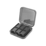 FR-TEC Caja de Transporte para Juegos de Switch - Proteccion y Almacenamiento para 24 Cartuchos y 2 Tarjetas Microsd - Personalizable y Ordenado - Color Negro