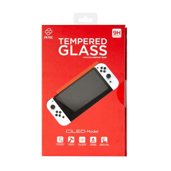 234977_1 FR-TEC Cristal Templado Switch Oled - Protector de Pantalla Transparente - Anti-Arañazos y Anti-Roturas - Sensible al Tacto - Modelo Oled - Color Transparente - Imagen 1